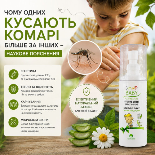 Чому одних кусають комарі більше за інших — наукове пояснення