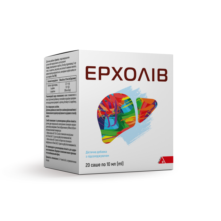 ЕРХОЛІВ, саше по 10мл по 20 шт у картонній коробці, шт