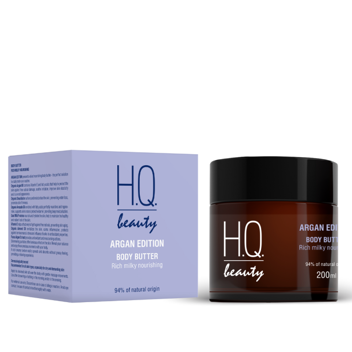H.Q.Beauty АРГАН ЕДІШН Масло для тіла інтенсивне живлення з молочним протеїном