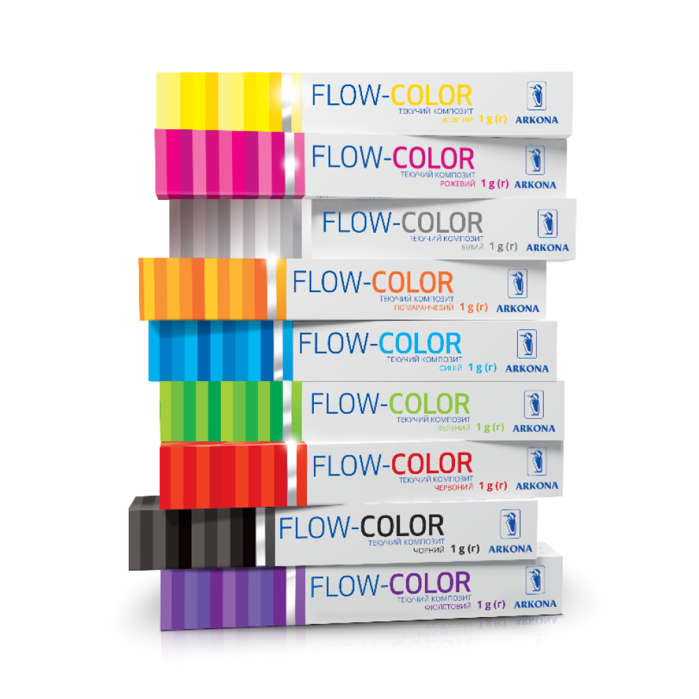 Текучий стоматологічний композит FLOW-COLOR Шприц, 1 гр